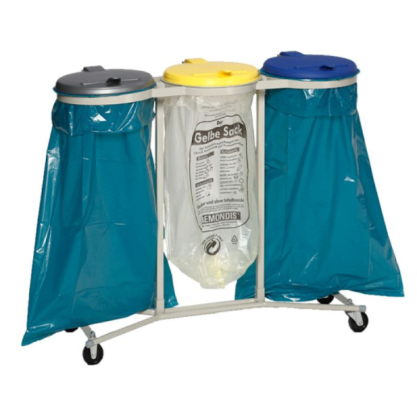 Stein HGS Müllsackständer -Cubo Bartoli- (3-fach), Stationär, 16710