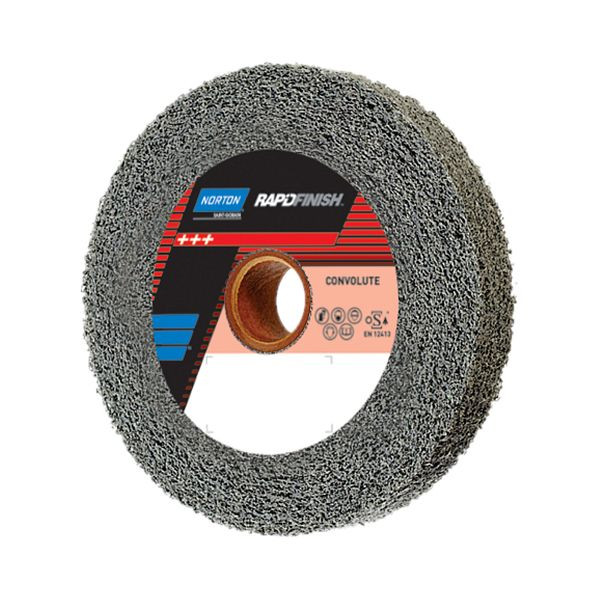 Norton Industrial Kompaktscheibe Rapid Finish Series 1000 Long Life, Breite: 25 mm, Durchmesser: 200 mm, MED, VE: 3 Stück, 66261055208