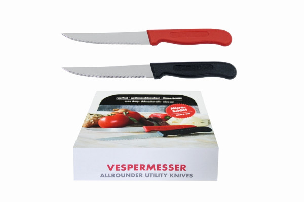 Schneider Thekendisplay Vespermesser 20 Messer/Display, je 12 x schwarz und 8 x rot, 261800