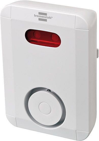 Brennenstuhl BrematicPRO Smart Home Sirene / Funk-Alarmsirene (Alarmsystem für außen, Alarmierung akustisch und optisch, mit App-Funktion), 1294200
