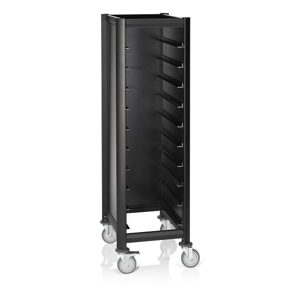 WAS EN Tablettwagen Mensa Black schwarz, für 10 EN Tabletts, 1956537