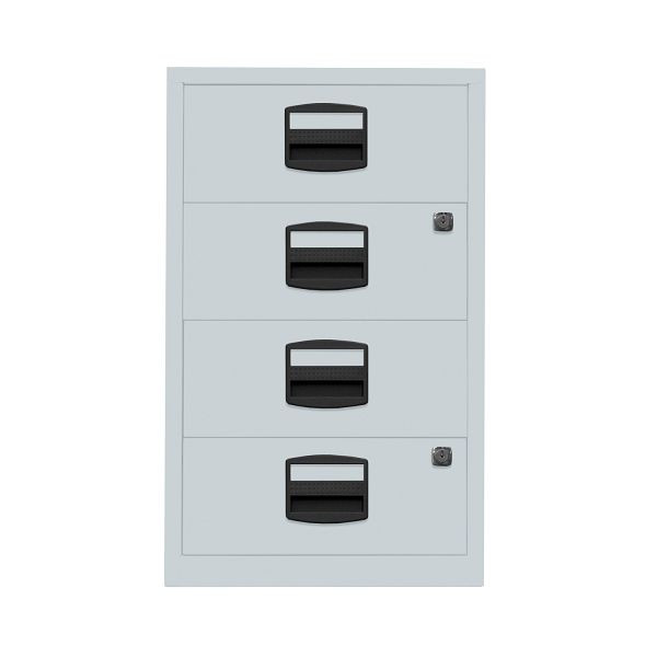 Bisley Home Beistellschrank PFA, 4 Universalschubladen, 145 lichtgrau antibakteriell, PFA4S145