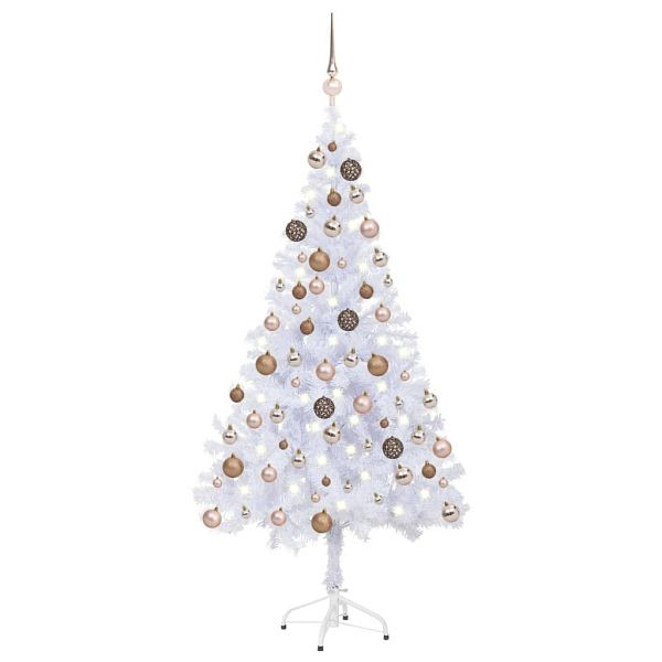 vidaXL Künstlicher Weihnachtsbaum Beleuchtung Kugeln 120cm 230 Zweige, 3077578