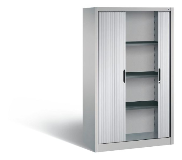 C+P Rollladenschrank Omnispace, H1660xB1000xT420mm, Farbe: Weißaluminium, Griffmulde, 4 OH, 3212-00 S10041