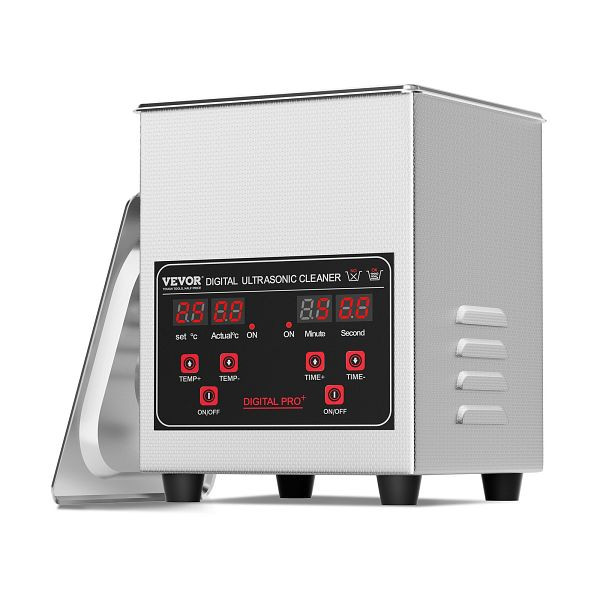 VEVOR 1,3L Ultraschallreiniger, 50W Reinigungsmaschine Timer Korb & Heizung 40kHz, SXCSBQXJ13L065IAVV2