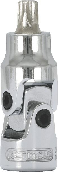 KS Tools 1/4" CHROMEplus Gelenk-Bit-Stecknuss Torx, T40, 917.1498