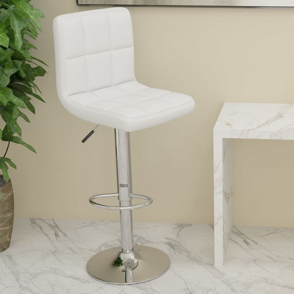 vidaXL Barhocker Weiß Kunstleder, 334219, 8720286525999