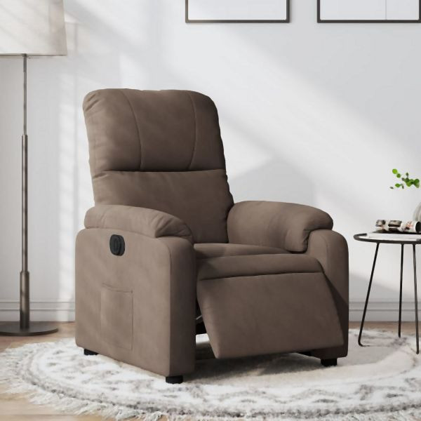 vidaXL Relaxsessel Elektrisch Braun Mikrofasergewebe, 3204914