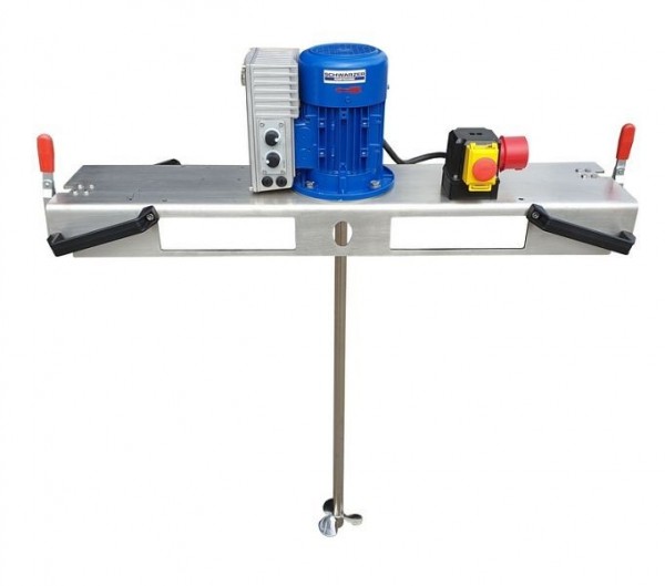 Schwarzer Rührtechnik IBC-Schnellmischer, für Medien bis 600 m/Pas im 1000L IBC, 0,75 KW, 1500 UPM, nicht abnehmbare Rührwelle, Staplertraverse, CRW-0150