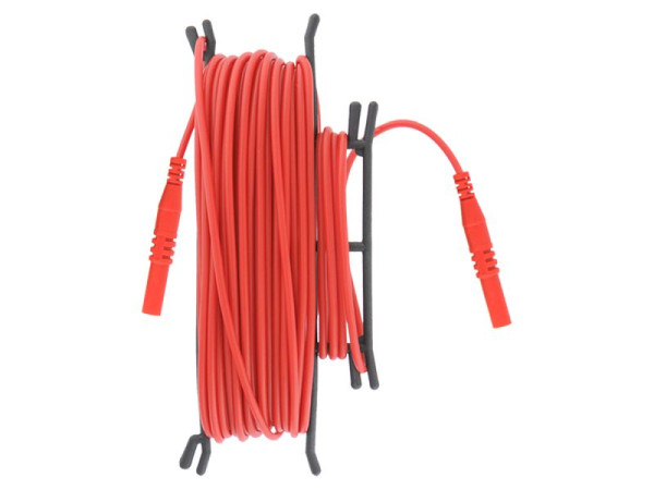 Metrel Prüfleitung, rot, 5m, 2,5 mm² (auf Kabelwickler), A 1630, 20993451