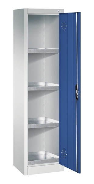 C+P Umweltschrank Acurado, H1950xB502xT500mm, 7035/5010, 8901-315 S10190