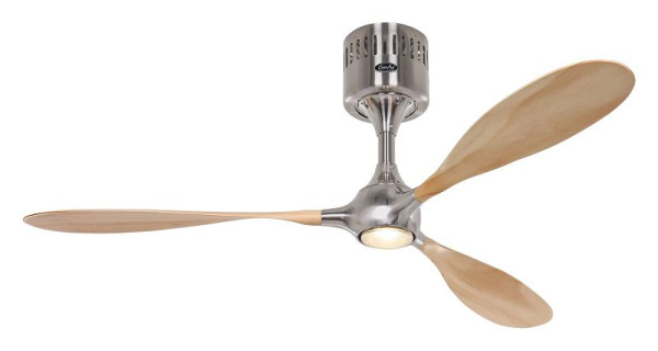 CasaFan Deckenventilator Helico Paddel Chrom gebürstet-Buche mit Fernbedienung, 9313236