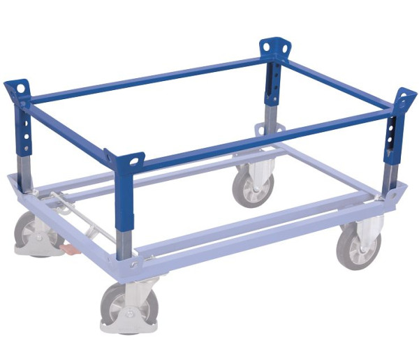 VARIOfit Aufsatzrahmen, Ladefläche: 810 x 610 mm, RAL 5010 enzianblau, zsw-870.101