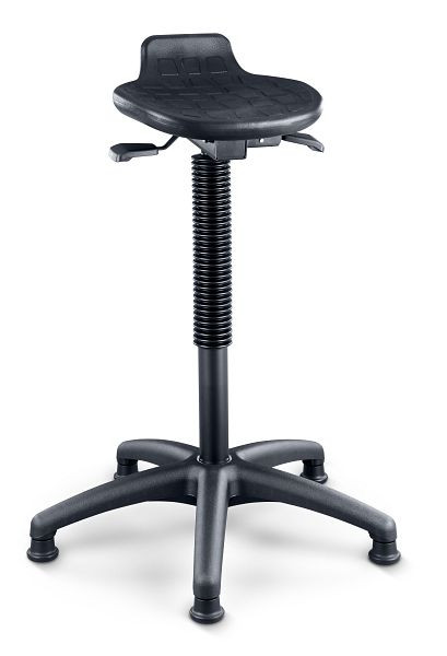 bott Stehhilfe mit Bodengleitern Sitz: BxTxH: 340 x 300 x 570-820 mm, schwarz, 88601060.90V