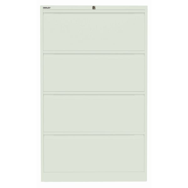 Bisley Hängeregistraturschrank, doppelbahnig, 4 HR-Schubladen, 644 portland, DF4644