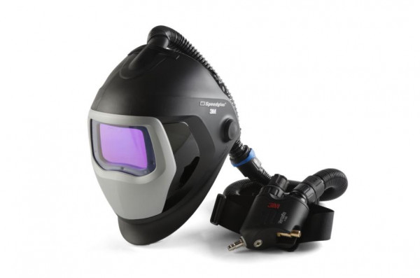3M Speedglas Schweißmaske 9100 Air mit Filter 9100XX und 3M Versaflo Druckluftregler V-500E, 7100023188