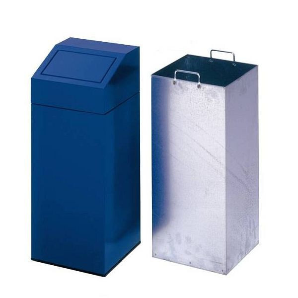 Stein HGS Abfallbehälter -Cubo Miguel-, weiß/Weiß-Glas, 45 Liter/790x320x320mm, 16141