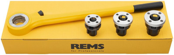 REMS Hand-Gewindeschneidkluppe eva Set NPT 1/2 - 1'' NPT 1/2-3/4-1'', 520054