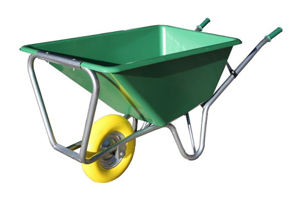 Foxwinkel Großmulden-Schubkarre "Joker" 170 Liter Kunststoffmulde mit 1 PU-Rad Kugellager, J 170 WFLEX, 2030175