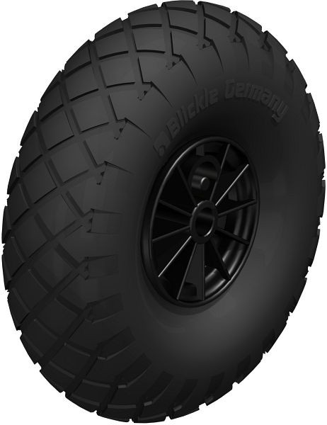 Blickle PK 302/20-75G Rad, Luftreifen, Schwarz, 257337