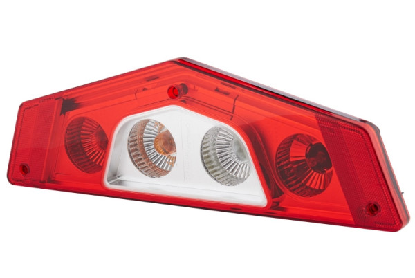 HELLA Heckleuchte, Caraluna X, Glühlampe, 12V, Einbau/geschraubt, ECE, Lichtscheibenfarbe: rot/glasklar, rechts, 2VP 012 570-061