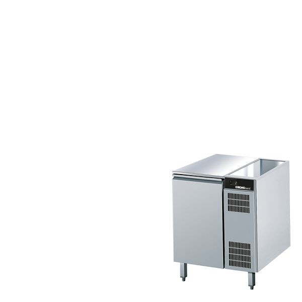 CHROMOnorm Kühltisch GN 1/1, 1 Tür, ohne Tischplatte (H 800mm), Zentralkühlung, CKTZK7111600