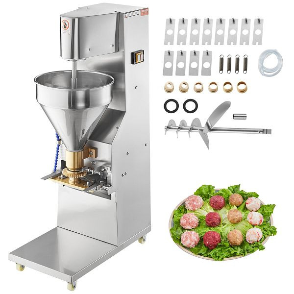 VEVOR Kommerzielle Fleischbällchenformmaschine für Fisch, Rind, Schweinefleisch, 6 Modelle, RWJ11KWRWCX0MIGN3V2