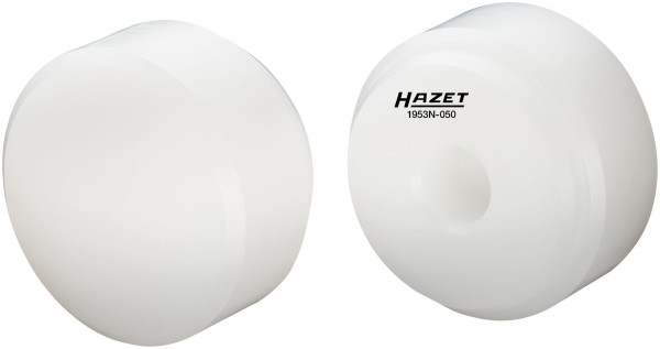 Hazet Ersatz-Kopf, 50 mm, Ersatzköpfe (Paar) für Kunststoff-Schonhammer Hazet 1953 N-50 Polyurethan, 1953N-050
