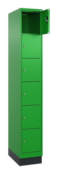 C+P Schließfachschrank Evolo PLUS, mit Sockel, 6 Fächer, 1950x300x500mm, 6037/60, 049020-106 S10026