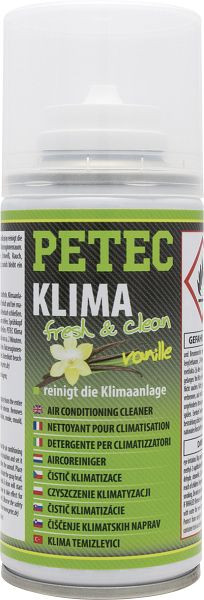 Petec Klima Fresh & Clean, Vanille, 75ml, VE: 12 Stück, 71470