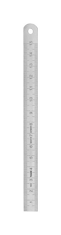 Vogel Germany Stahlmaßstab, Typ A, 500 x 20 x 1,0 mm, Ablesung von links nach rechts, 1016010050
