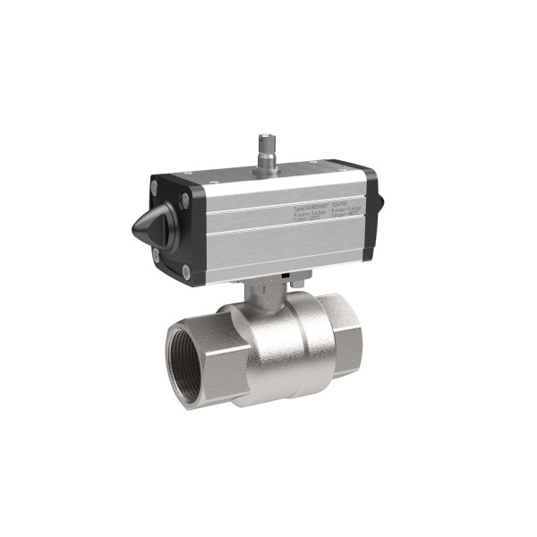 Riegler Messing-KH, pneumatischer Stellantrieb nach NAMUR, doppeltwirkend, Rp 2, 158802