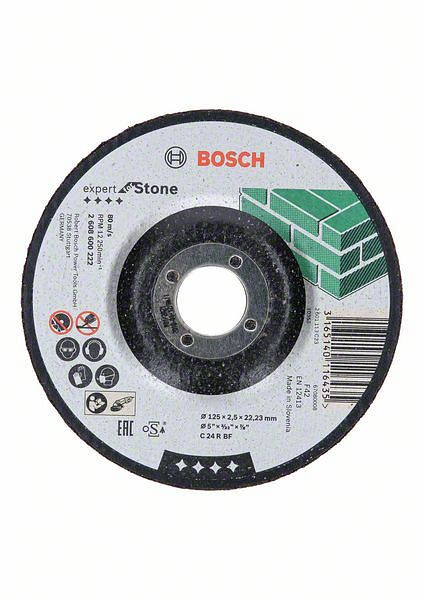 Bosch Trennscheibe gekröpft Expert for Stone C 24 R BF, 125 mm, 2,5 mm, VE: 25 Stück, 2608600222