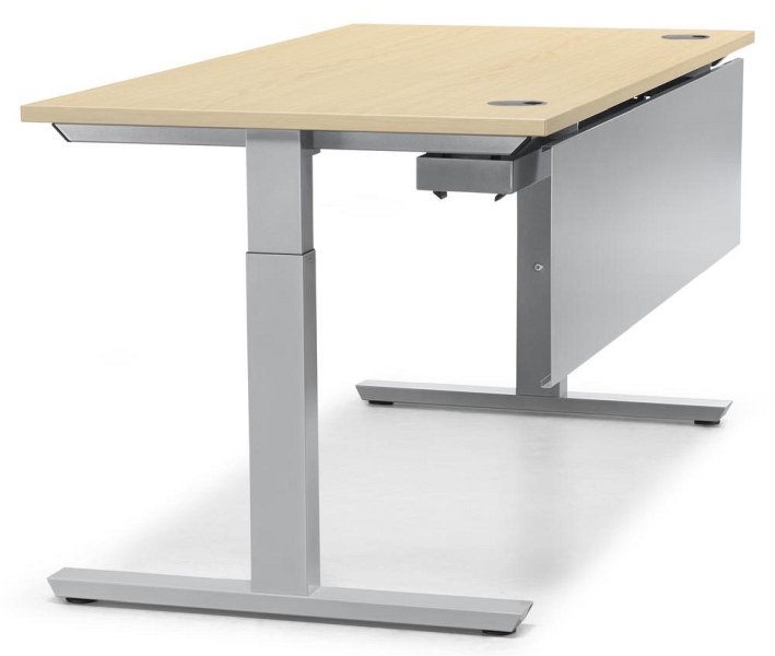 Deskin Schreibtisch T-Fuß MULTI M Ahorndekor B 800 x T 800 x H 650 ...