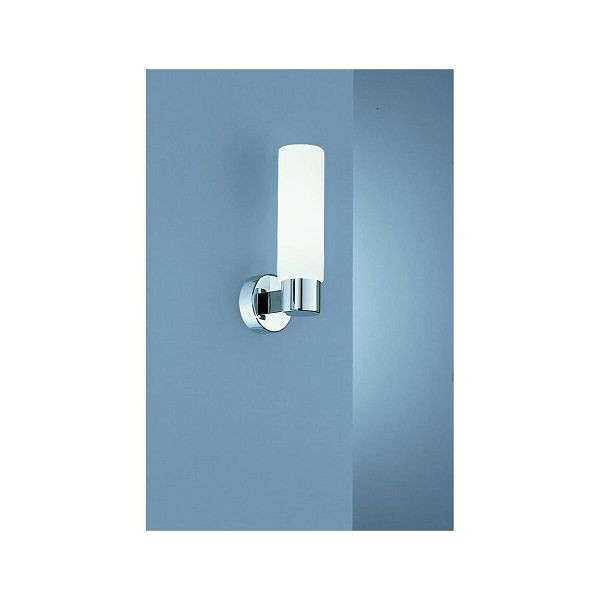 BÖHMER Wandanbauleuchte 40W chrom Glas opal IP40 HV E14 31329, 113184