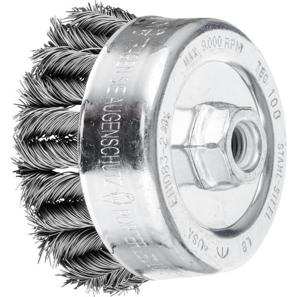 Pferd Topfbürste mit Gewinde, gezopft TBG 100/M14 CT ST 0,50, VE: 5 Stück, 43308070