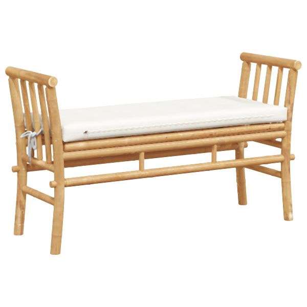 vidaXL Gartenbank mit Kissen 110 cm aus Bambus 4108077 gnstig  versandkostenfrei online kaufen: groe Auswahl gnstige Preise |  PROFISHOP.de