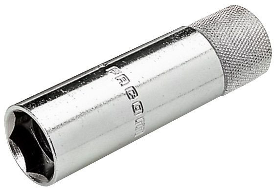 Facom Spezial-Steckschlüssel für Zündkerzen, Antrieb Innenvierkant 10 mm (3/8"), Abtrieb Sechskant-Profil, SW 18 mm, B.J18A1