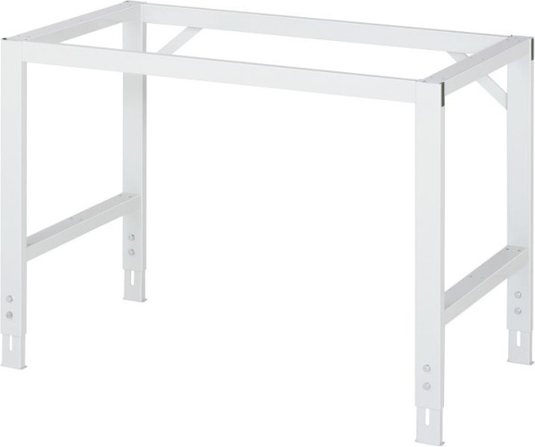 RAU Fahrbarer Arbeitstisch Tom (4 LR), B1250xT1000xH910-1230mm, Buche-Massiv-Platte-25mm, 06-625B10-12-4LF.12