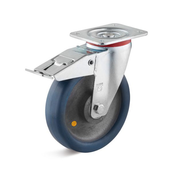 Torwegge Lenkrolle mit Feststeller, L-IM-PUZK-125-K-3, 0033407