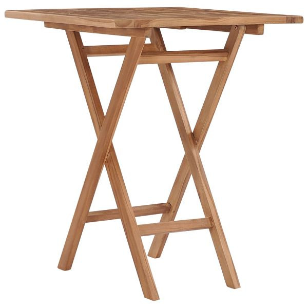 vidaXL Gartentisch Klappbar 60×60×75 cm Massivholz Teak, 48994