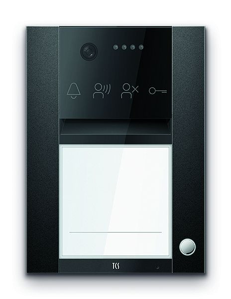 TCS Türkontrollsystem PES PRO IP Video Außenstation 1T 1 Spalte AP RAL7016 anthrazitgrau, AVA410101-0017