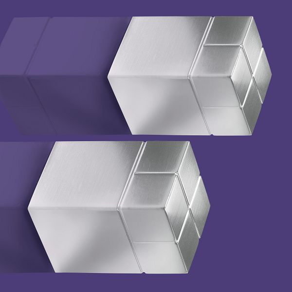 sigel SuperDym-Magnet C30 Cube-Design silber ultra stark,20x30x20mm,2 Stück, BA707