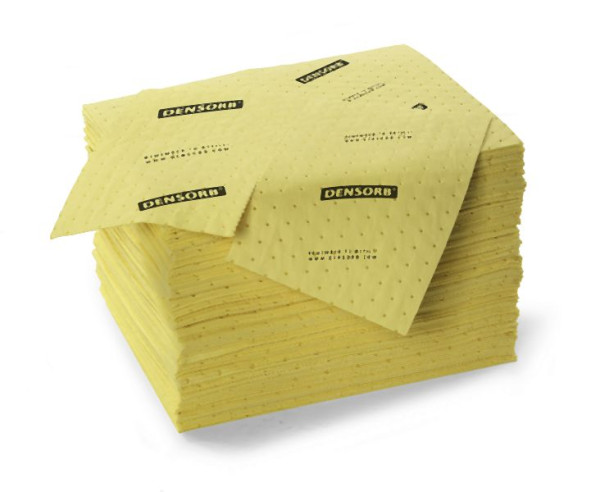 DENSORB Chemikalienbindemittel Vlies Tücher, Premium Triple, heavy, 2-lagig, 40 x 50 cm, VE: 100 Stück, 330494