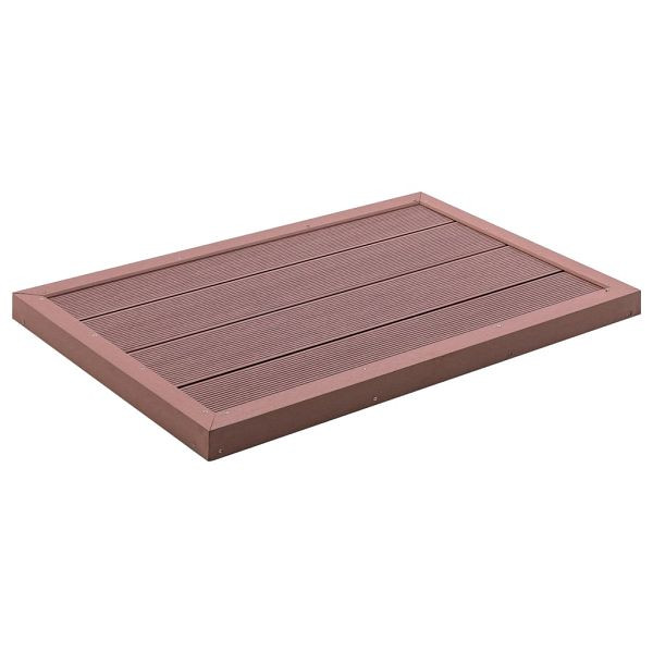 vidaXL Bodenelement für Solardusche Braun 101x63x5,5 cm WPC, 49065