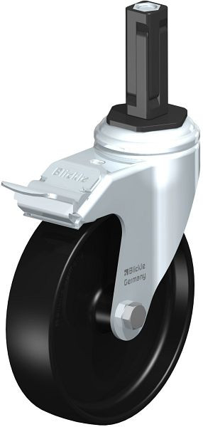 Blickle LKRA-POA 125G-11-FI-EV12 Apparate-Lenkrolle mit Expander & Feststeller, Polyamid, Schwarz, 849039