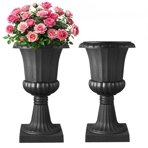 VEVOR Blumenspindel 40x67 cm, 2er-Pack, Pflanzkübel, schwarze Töpfe für Veranda, Hochzeit, Party, Zuhause, Balkon, SLHPW1522INCDKXP9001V0