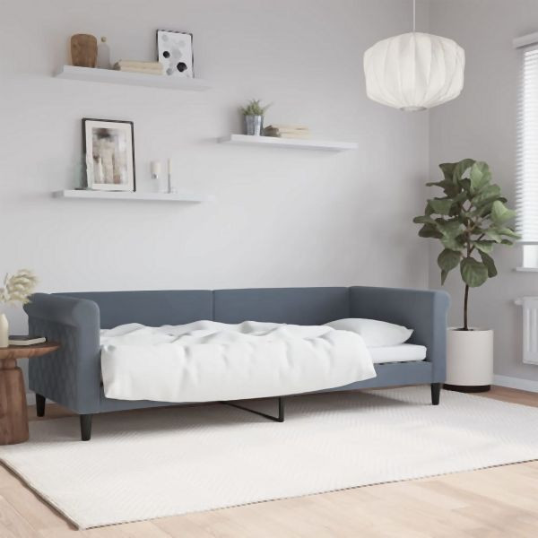 vidaXL Tagesbett Dunkelgrau 80x200 cm Samt, 2-in-1, 354238