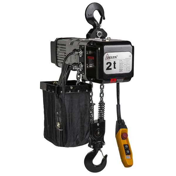DELTA Elektrischer Kettenzug Typ DTS 400V, 2,5m/min 2-Strang, 2t mit 3m Hubhöhe, SG.0.DTS.02201.03