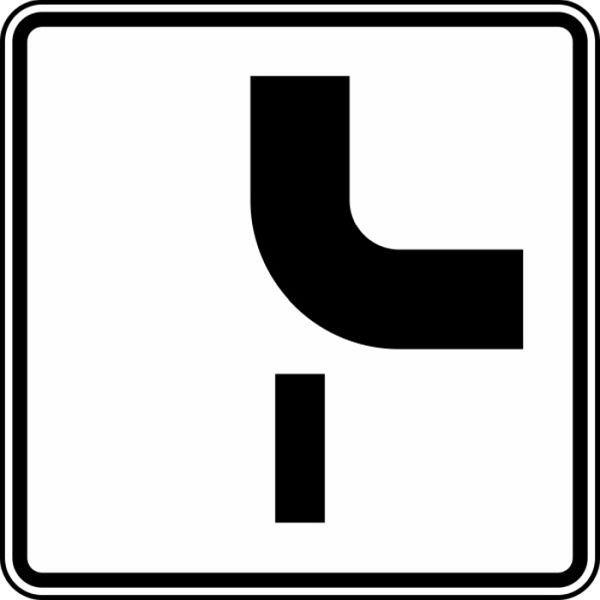 Stein HGS Verlauf der Vorfahrtstraße Nr. 1002-24, 600x600mm /RA2/Flachform 3mm, 1002-24-223